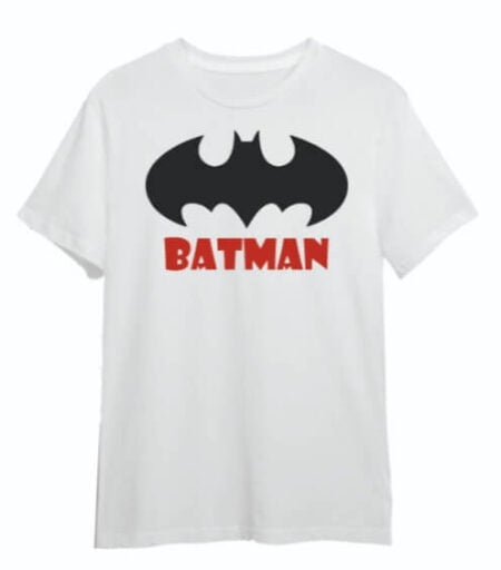 Batman White Printed T-shirt