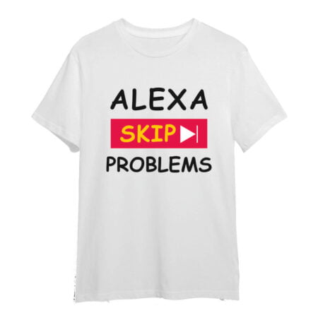 Alexa Skip Problems Printed White T-shirt